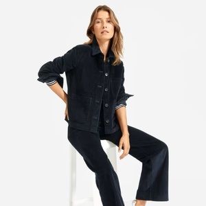 Corduroy Chore Jacket in Navy